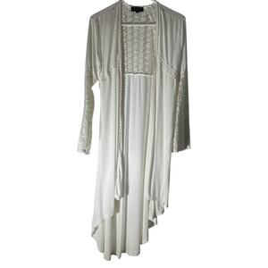 POL Duster Cardigan - Boho - White - Size S